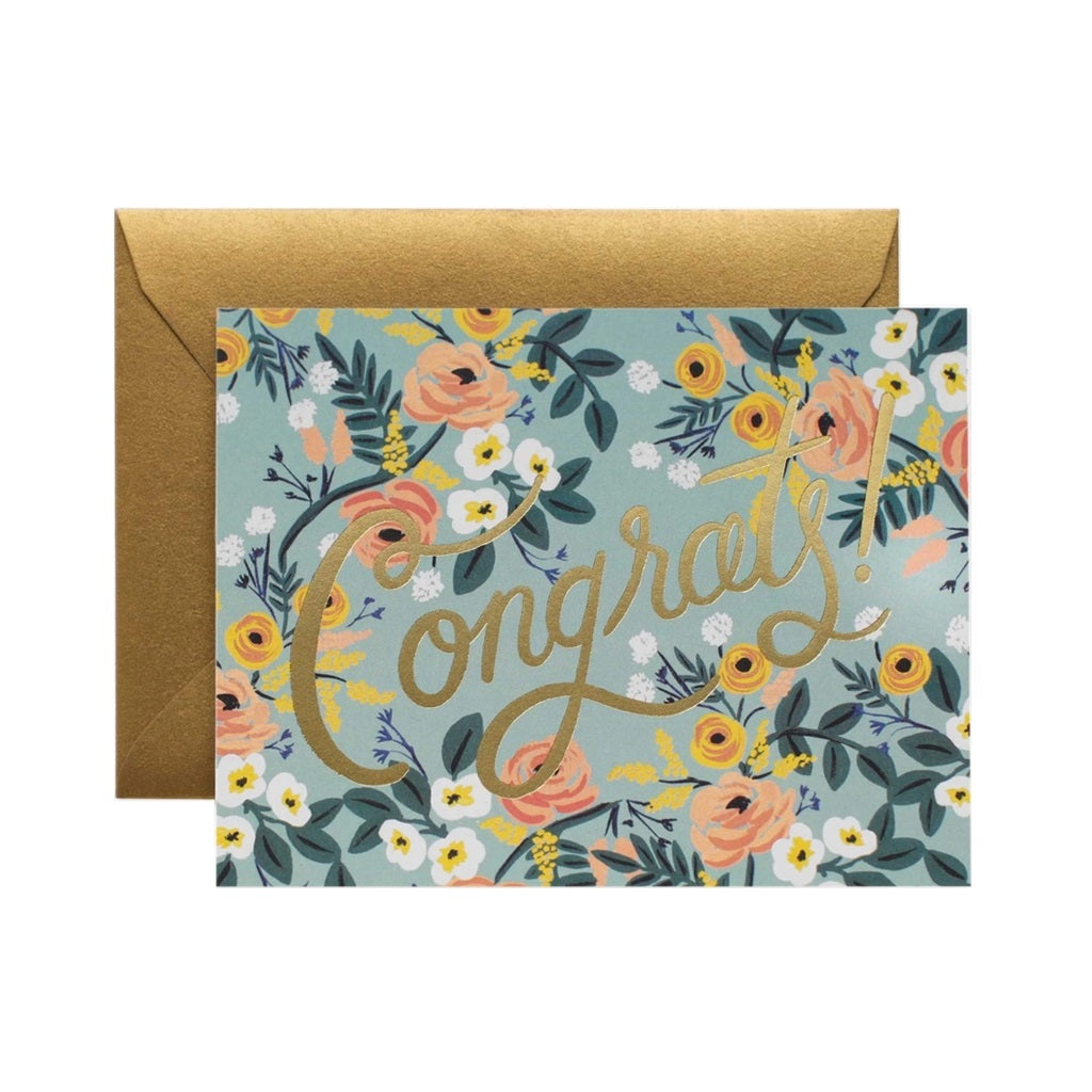Blue Meadow Congrats Card – The Paper Company India