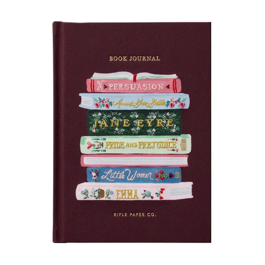 Book Club Embroidered Book Journal