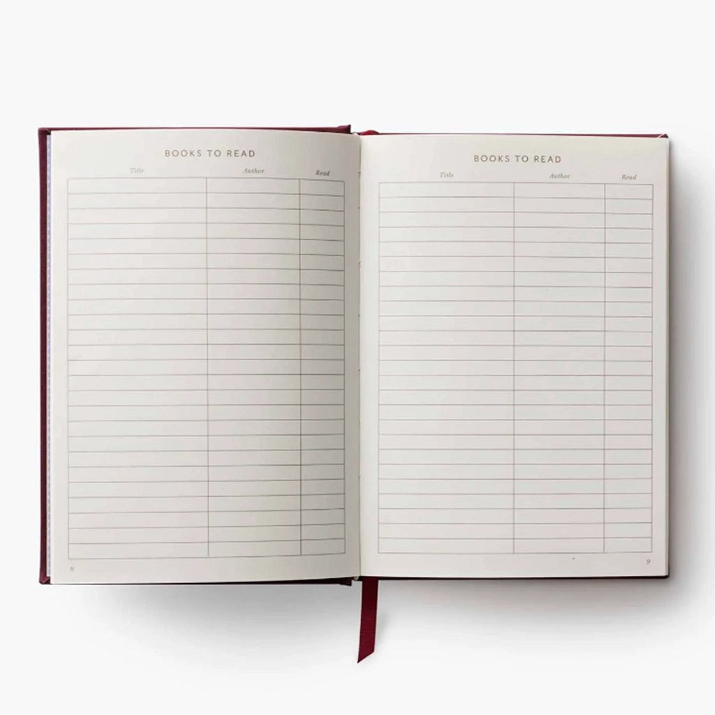 Book Club Embroidered Book Journal