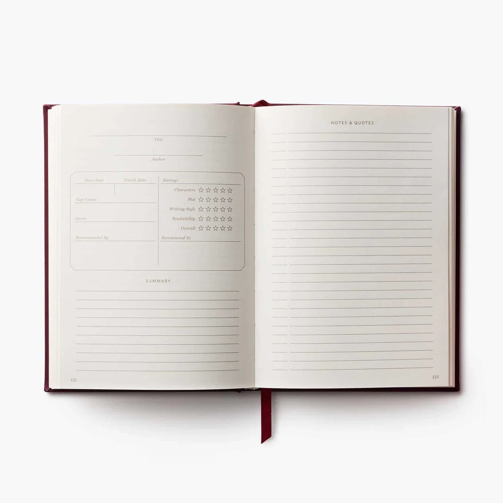 Book Club Embroidered Book Journal