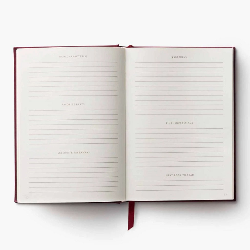 Book Club Embroidered Book Journal