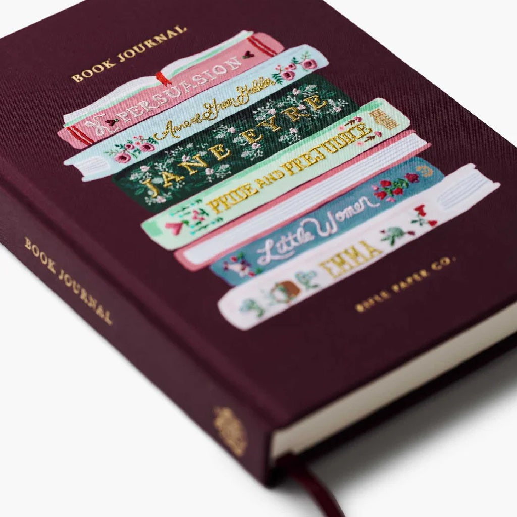 Book Club Embroidered Book Journal