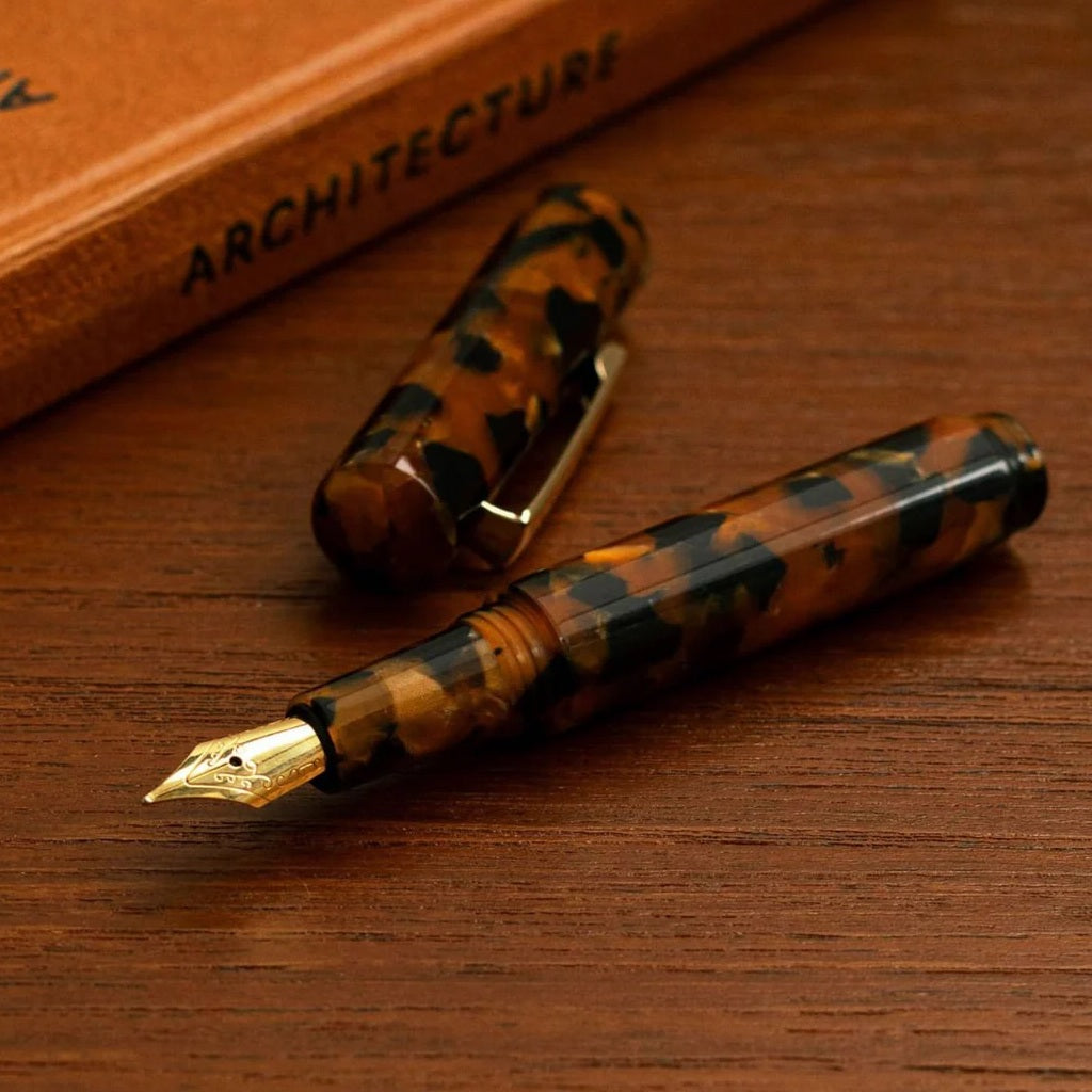 Brown Marbled Pocket Fountain Pen