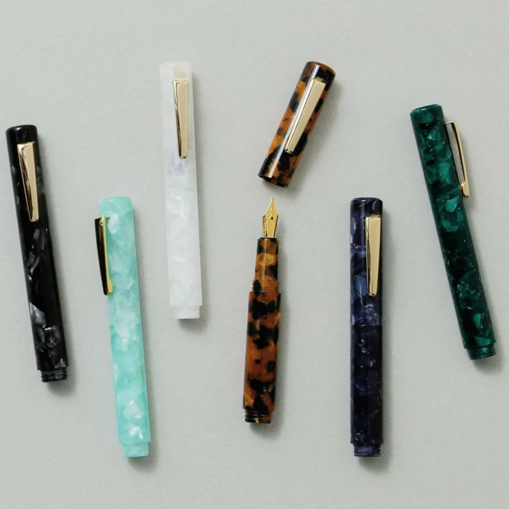 Brown Marbled Pocket Fountain Pen