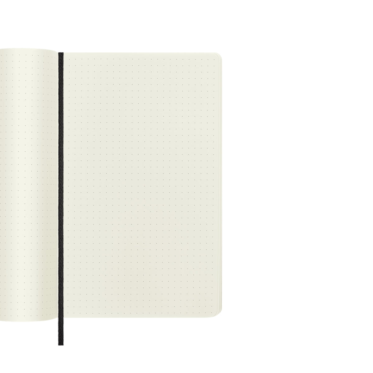 Classic Black Dot Grid Large Notebook