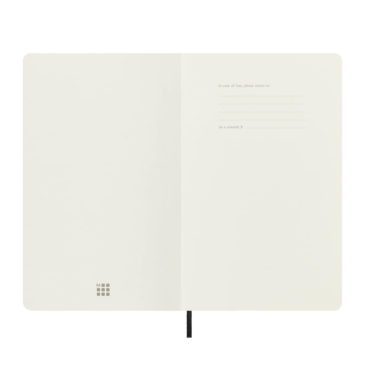 Classic Black Ruled Large Notebook