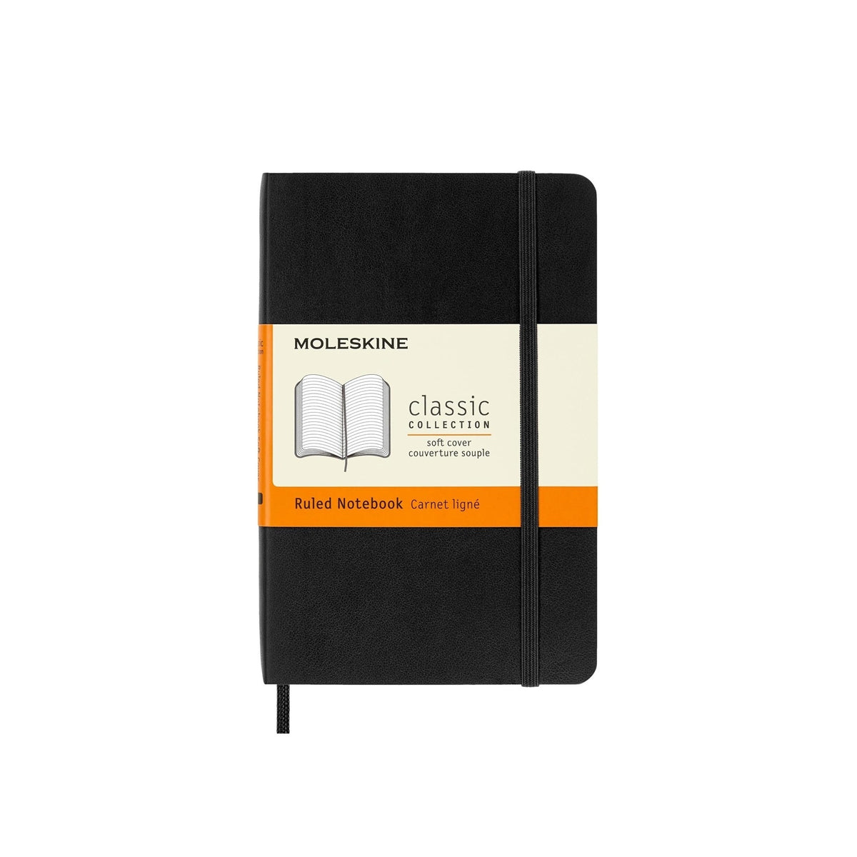 Classic Black Ruled Pocket Notebook