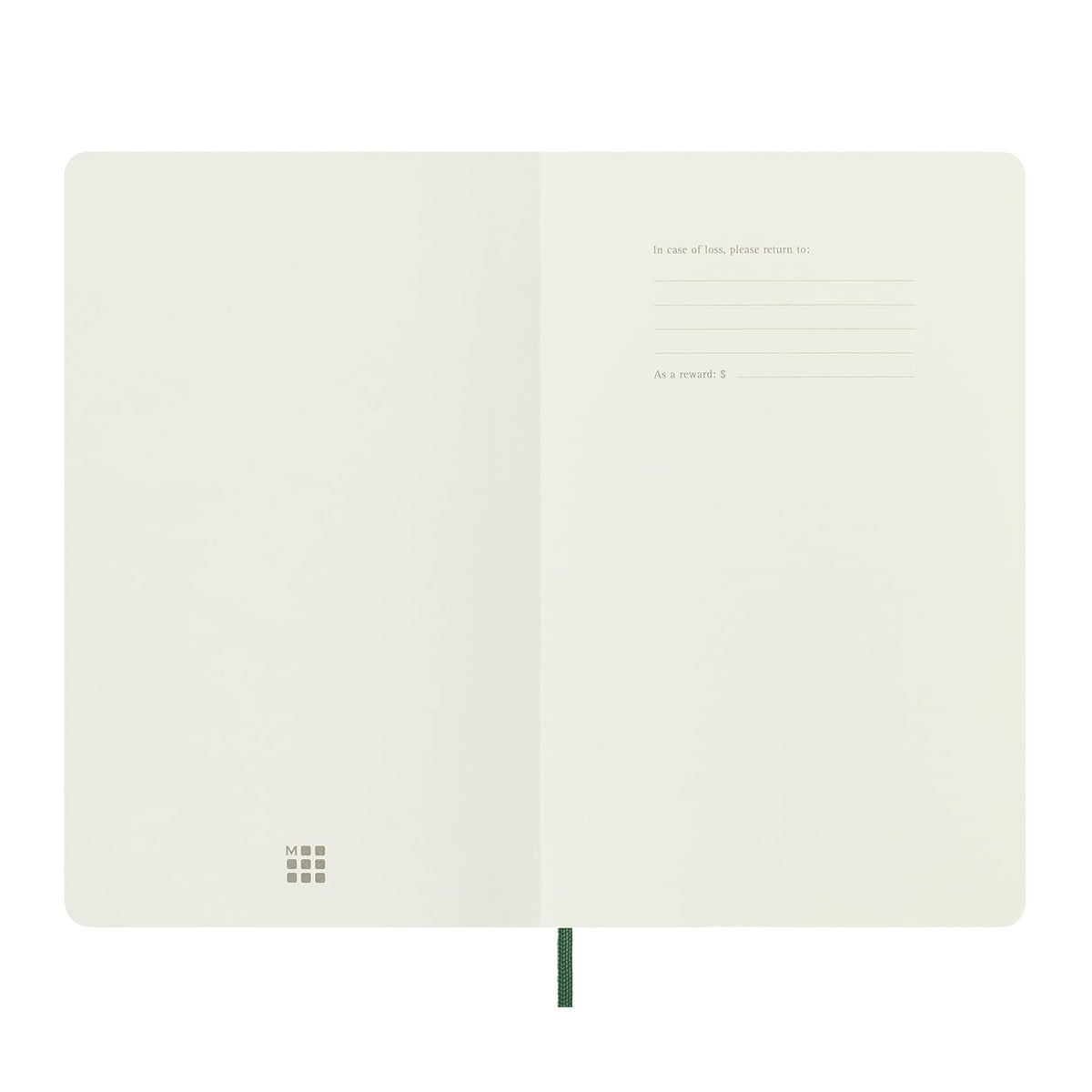 Classic Myrtle Green Plain Large Notebook