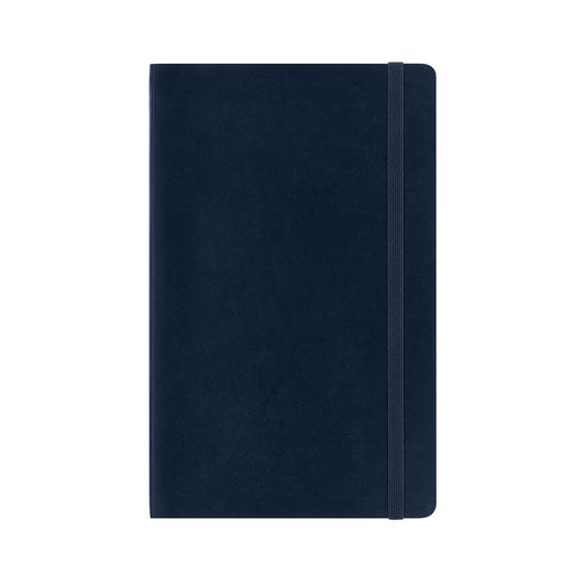 Classic Sapphire Blue Dot Grid Large Notebook