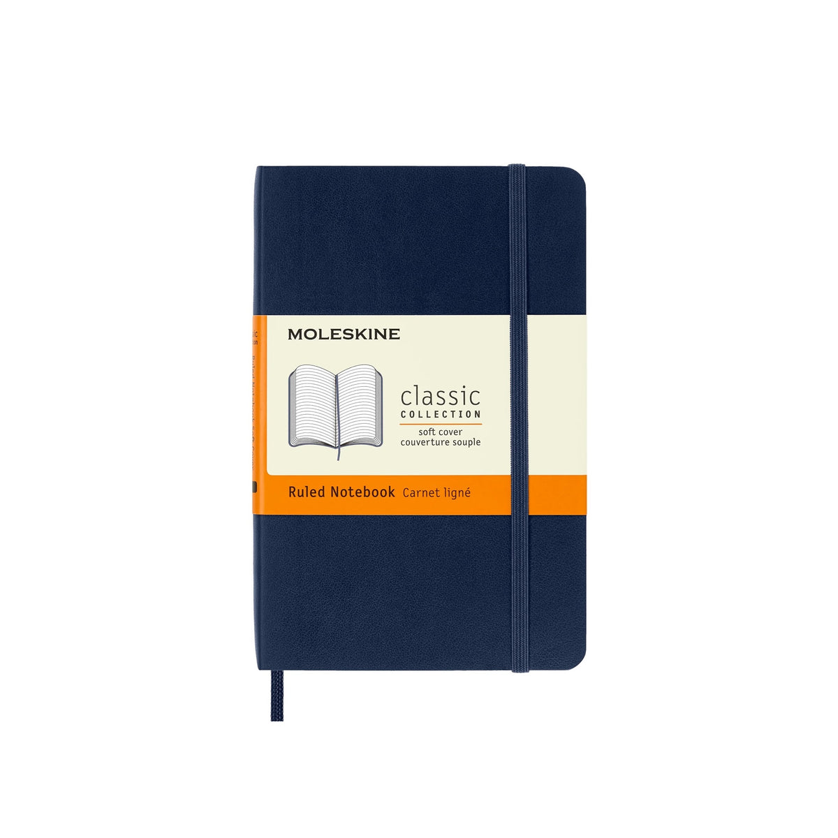 Classic Sapphire Blue Ruled Pocket Notebook
