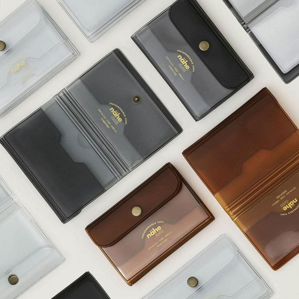 Clear Grey Card Case