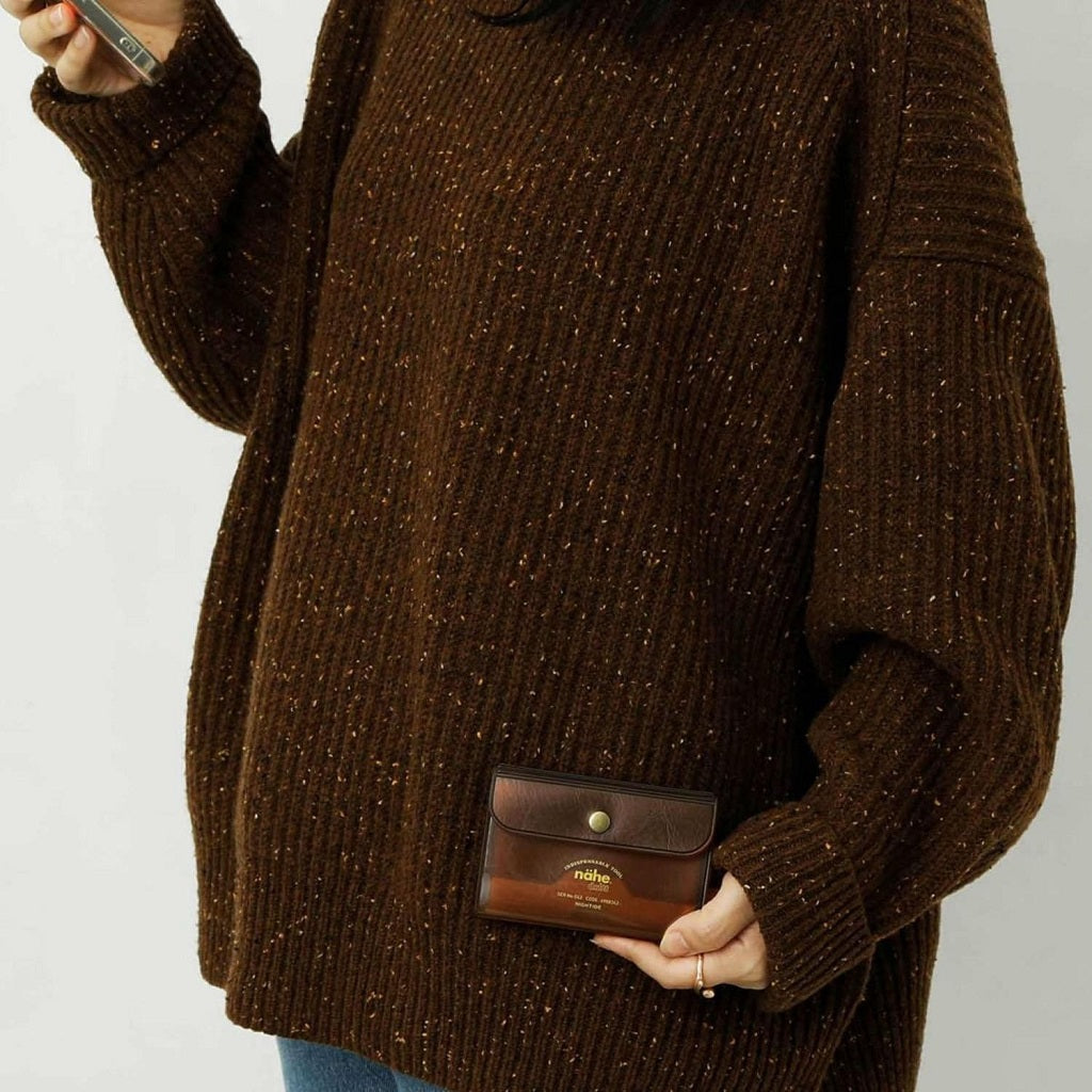 Clear Brown Card Case