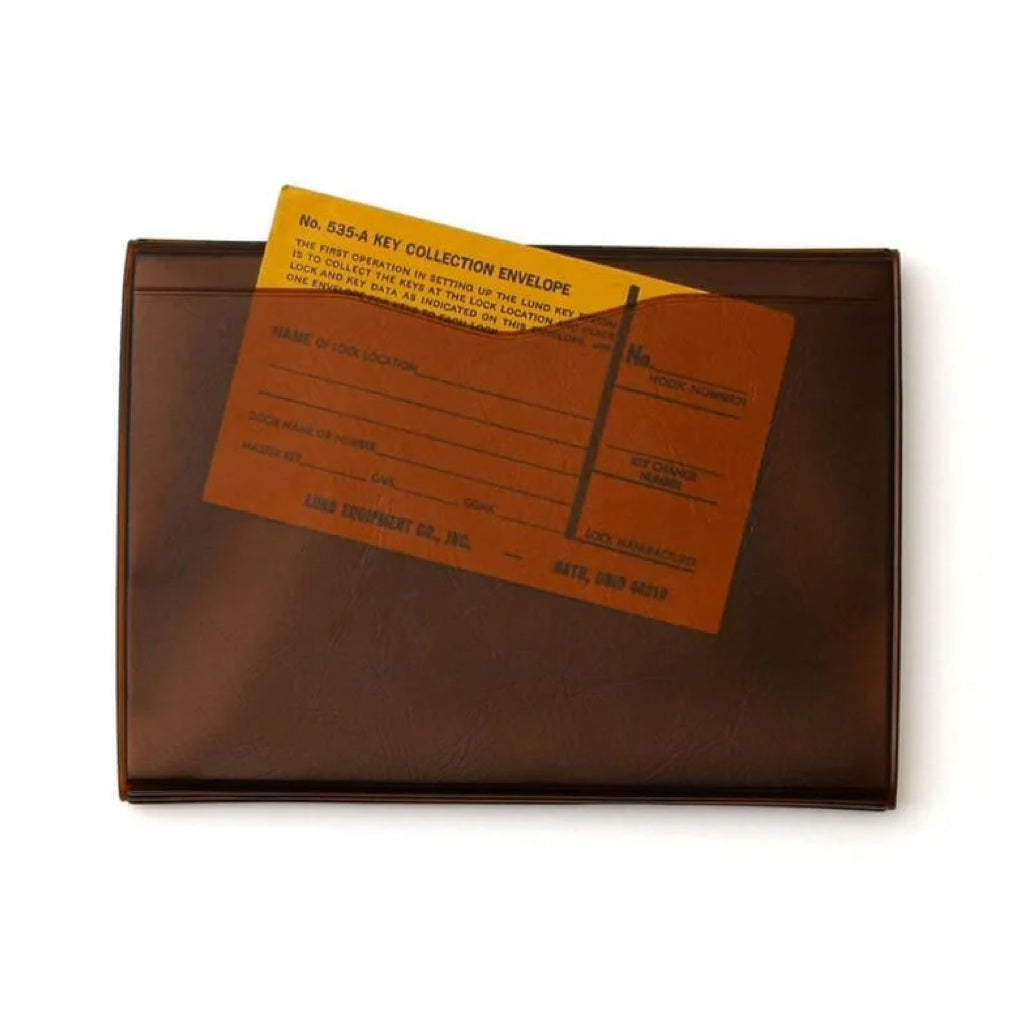 Clear Brown Travel Organizer