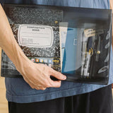 Clear Grey A4 Document Case