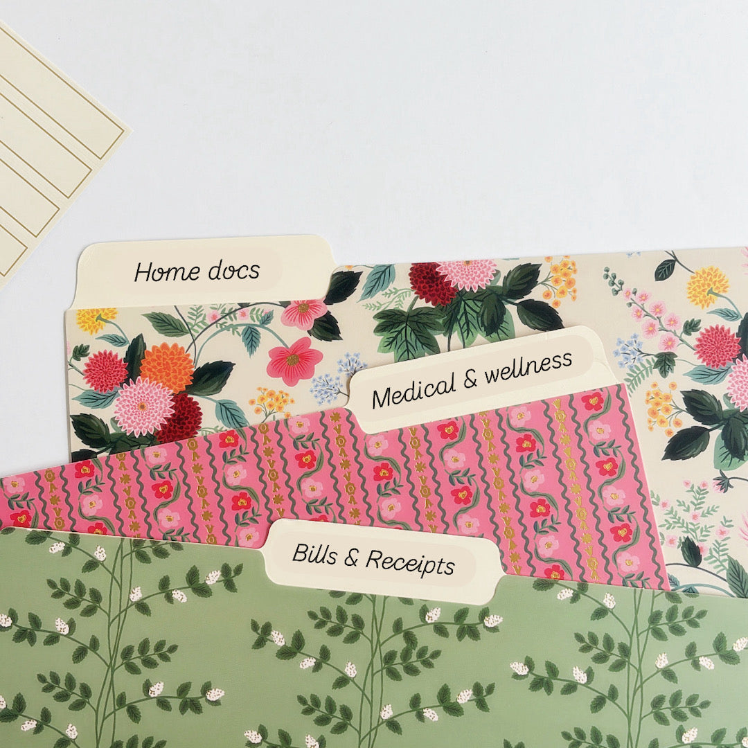 Dahlia File Folder Set