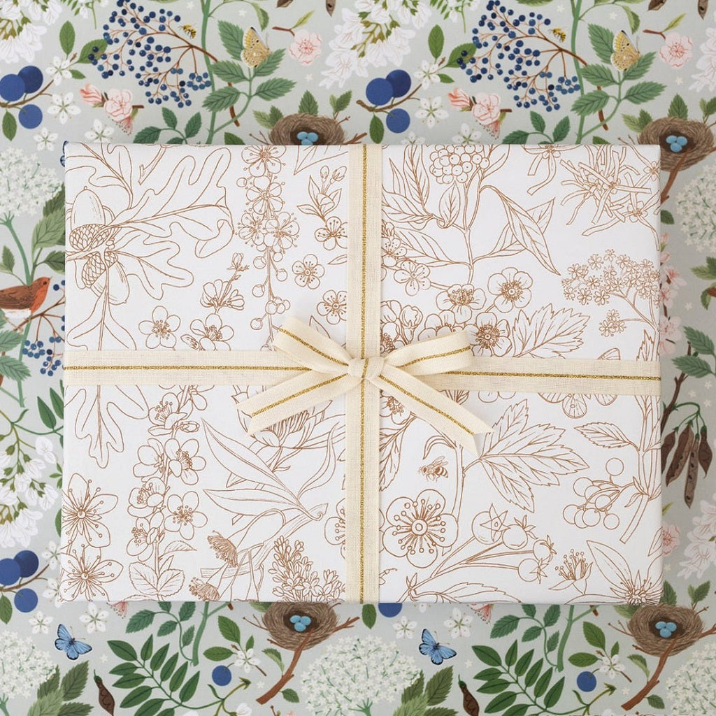 Flowering Trees Double Sided Wrapping Sheets