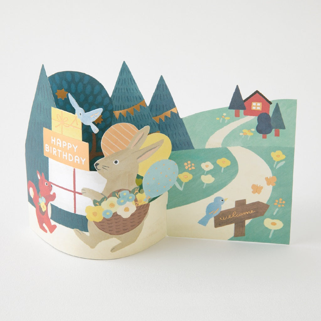 Forest Animals 3D Birthday Card