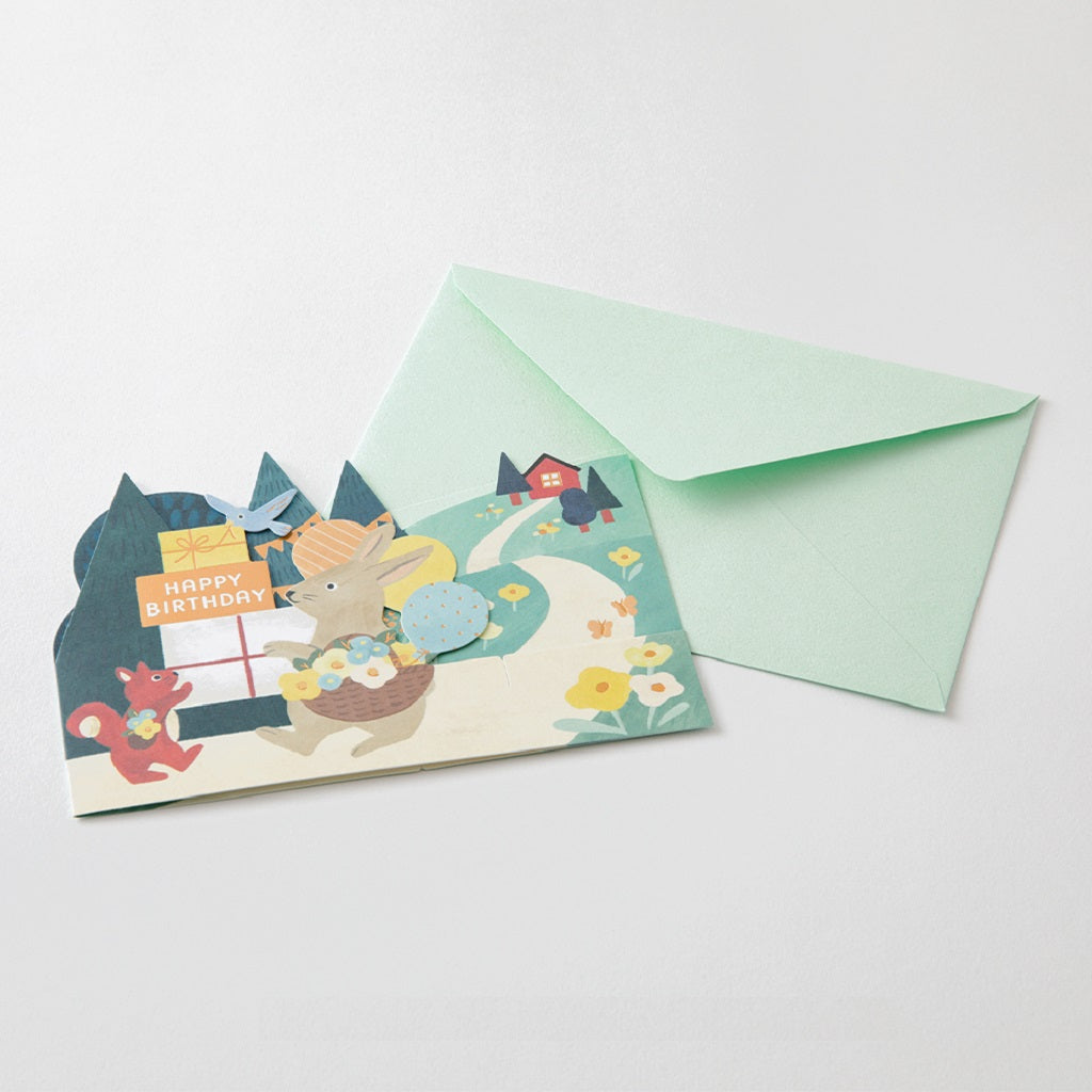 Forest Animals 3D Birthday Card