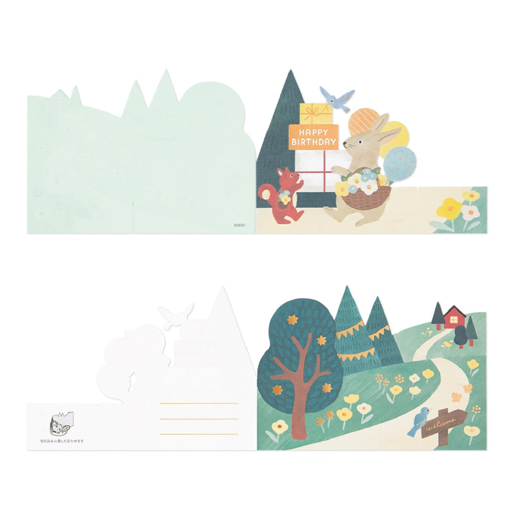 Forest Animals 3D Birthday Card