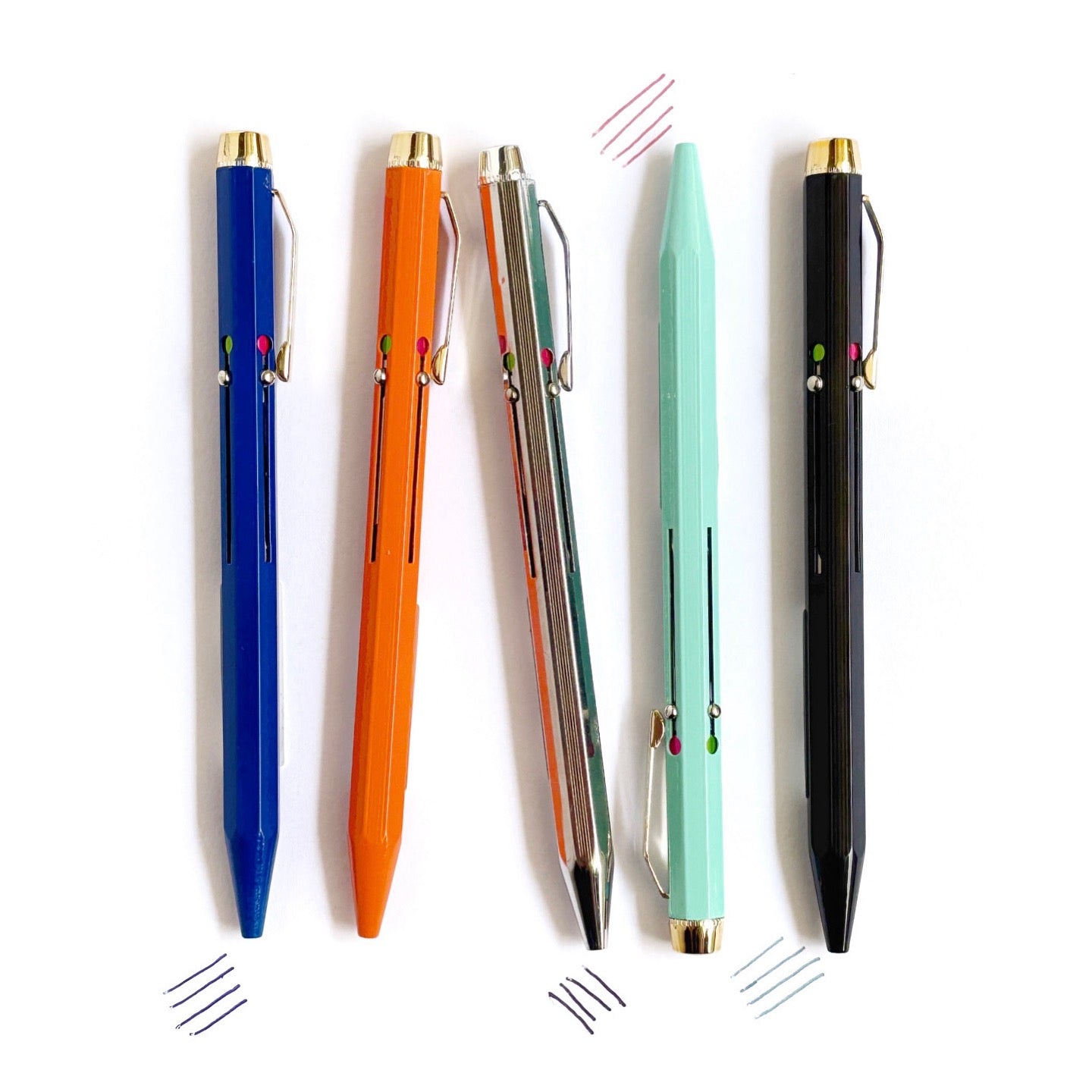 Black 4-Colour Ballpoint Pen