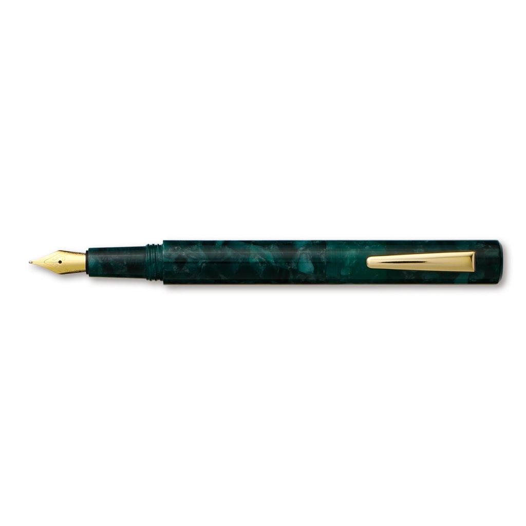 Green Marbled Pocket Fountain Pen