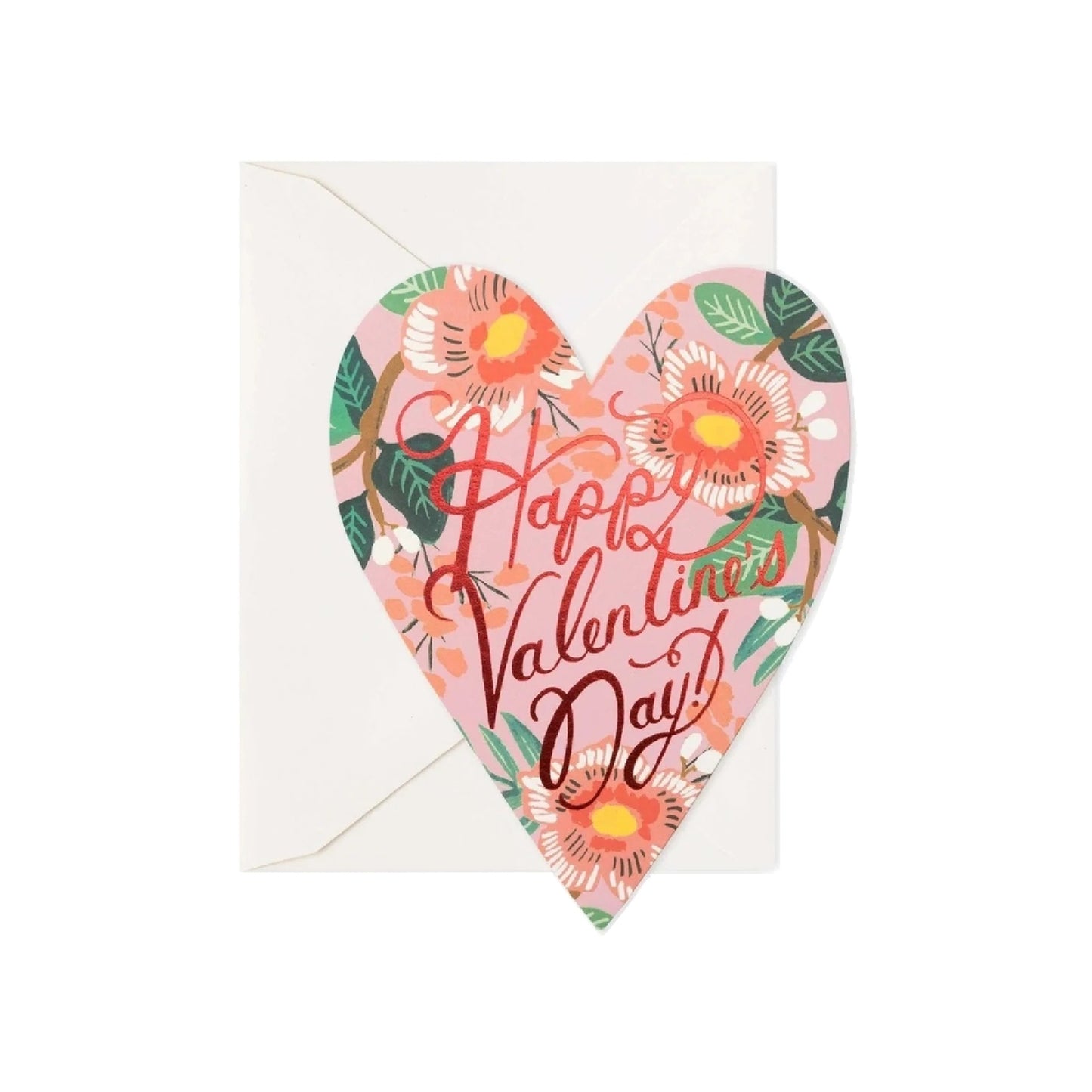 Heart Blooms Valentine Card