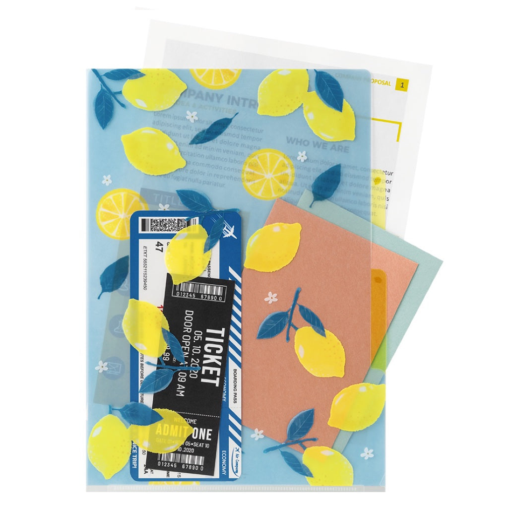 Lemons A4 3-Pockets Folder