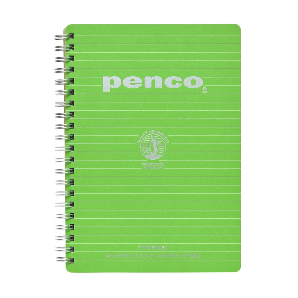 Light Green Wirebound Notebook