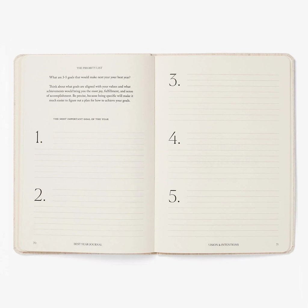 Black Best Year Essentials Journal