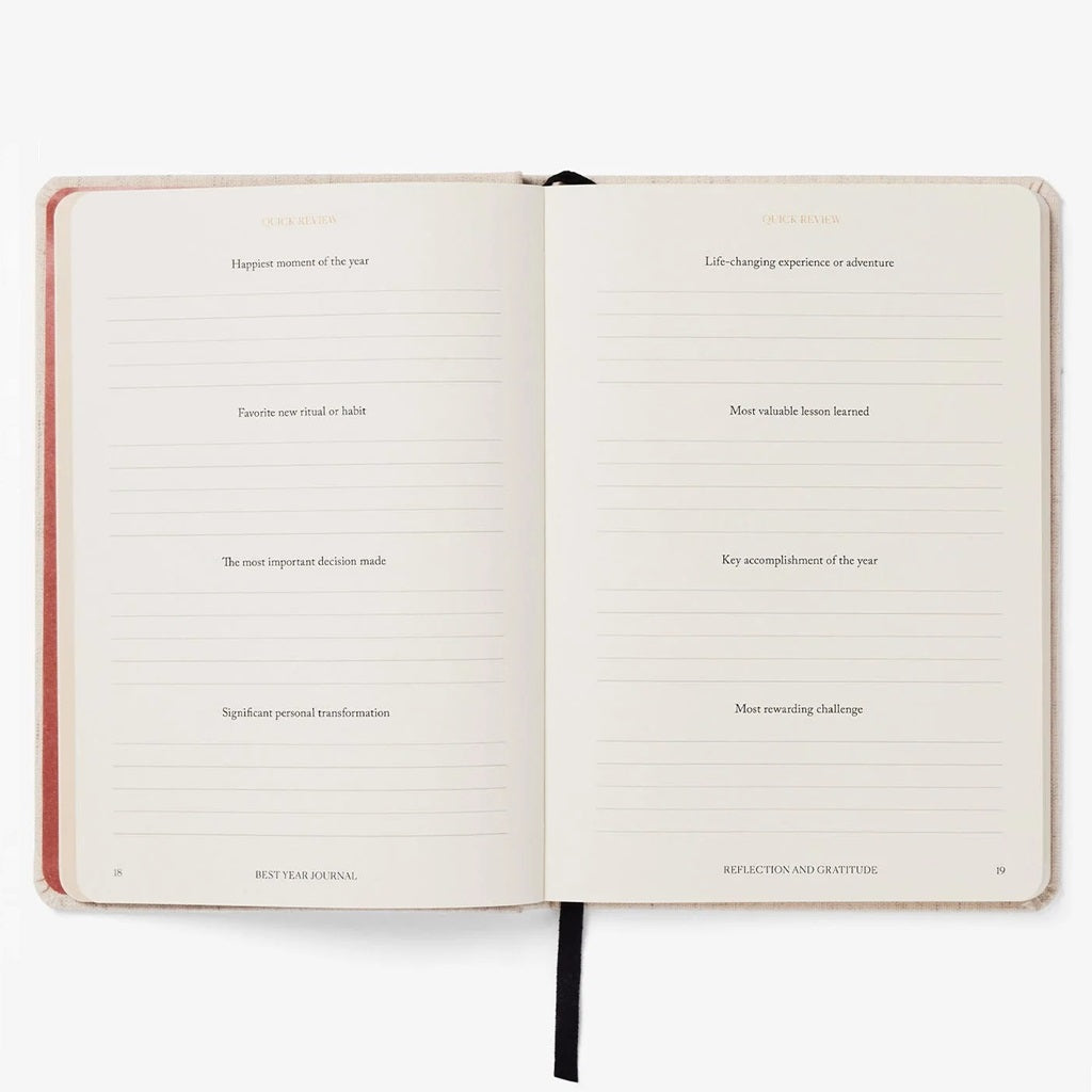 Linen Best Year Journal