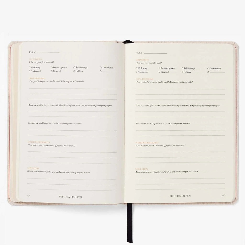 Linen Best Year Journal