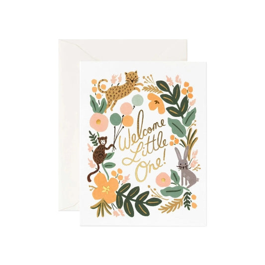 Menagerie Baby Card