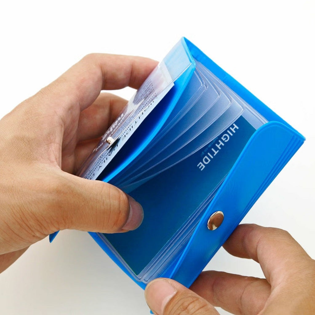 Neon Blue Card Case