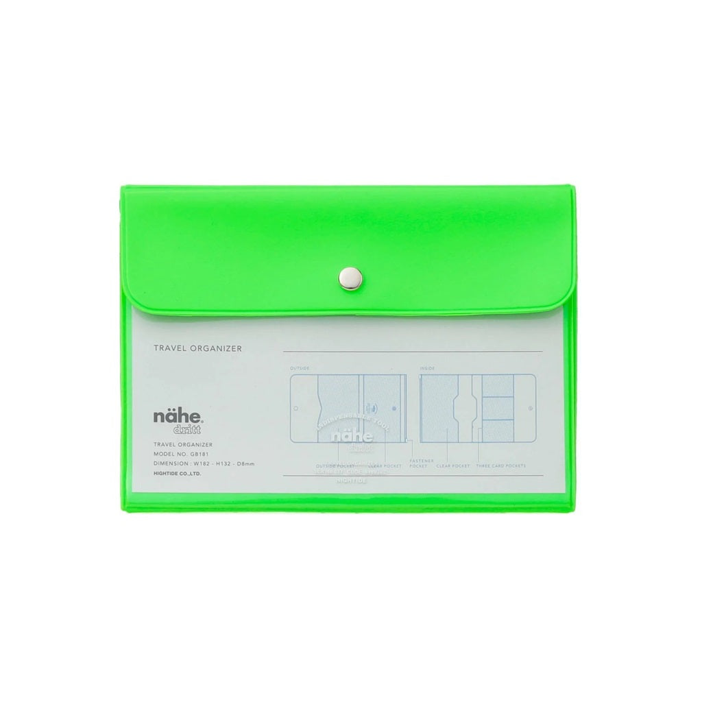 Neon Green Travel Organizer