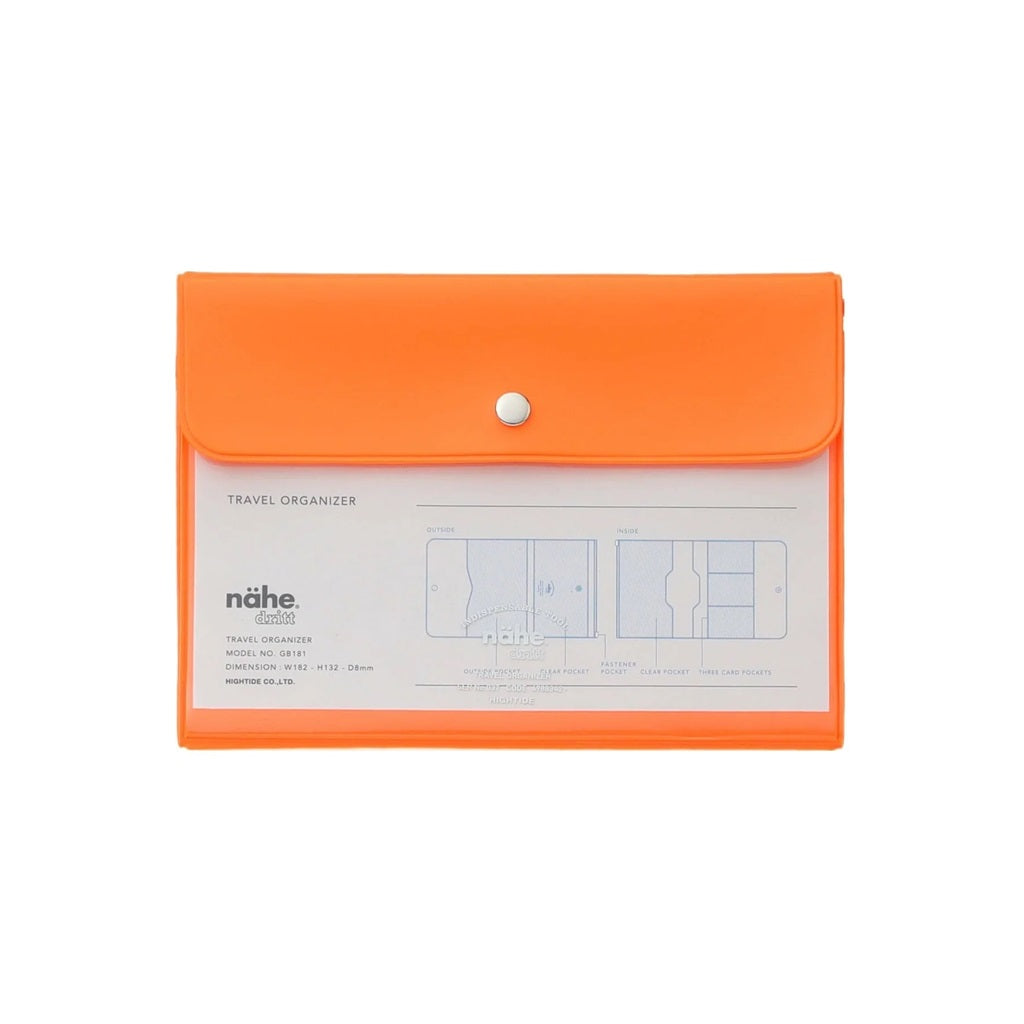 Neon Orange Travel Organizer