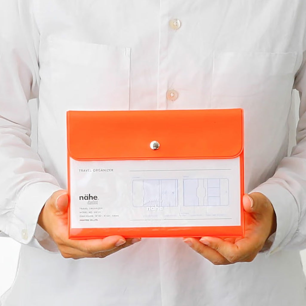 Neon Orange Travel Organizer