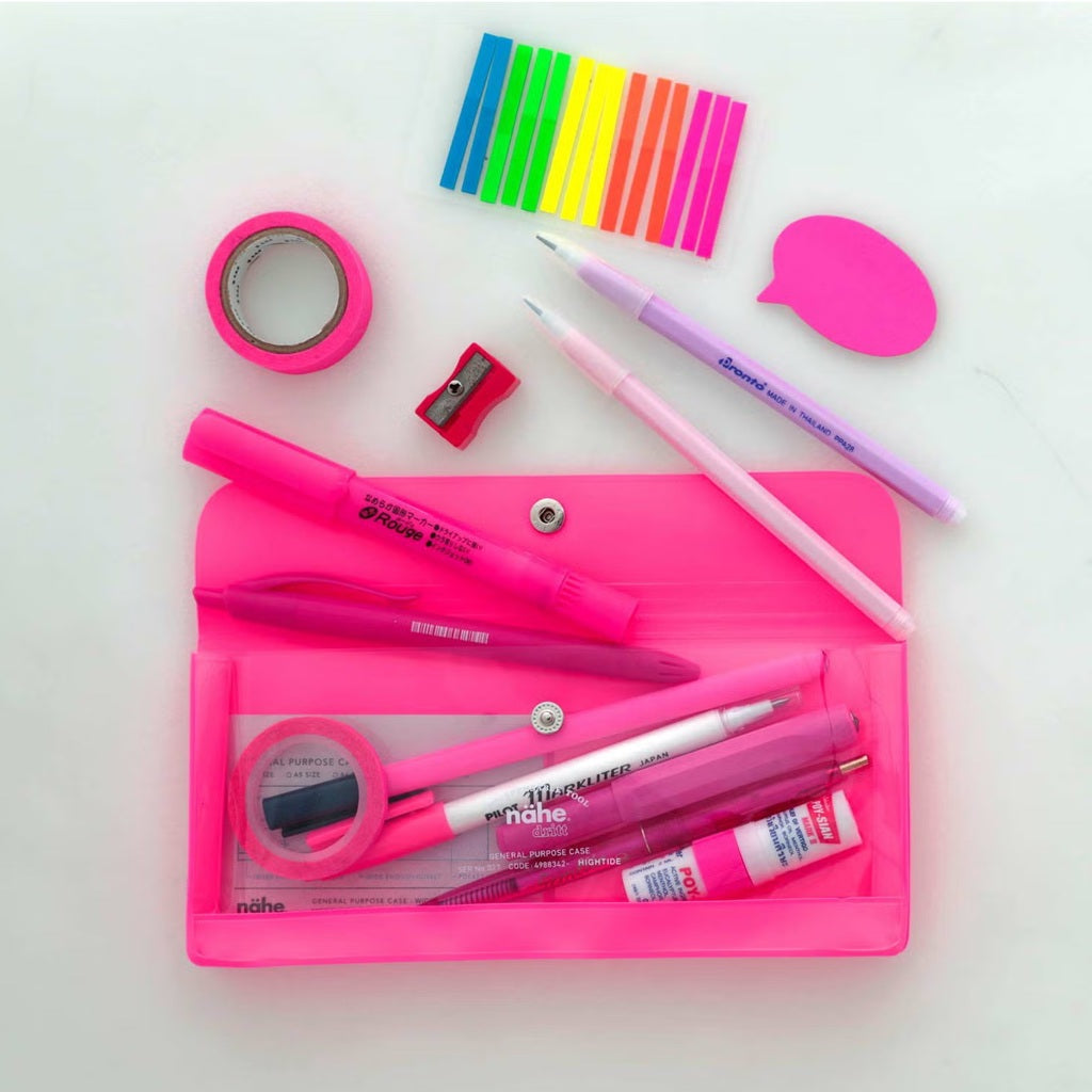 Neon Pink Pencil Case