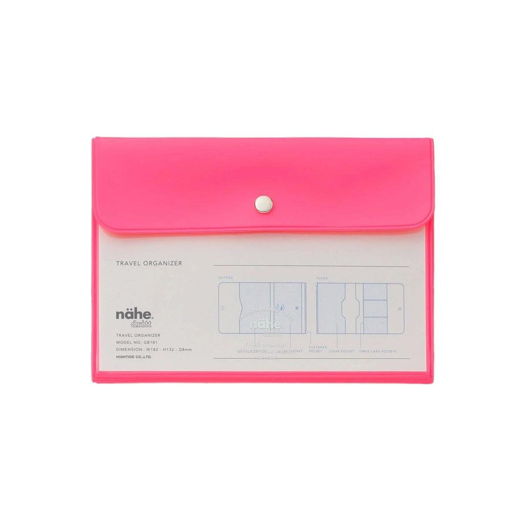 Neon Pink Travel Organizer