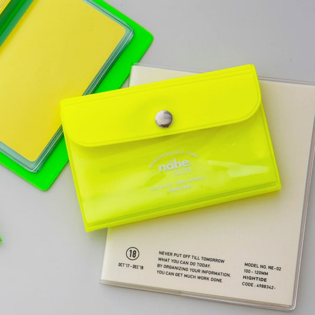 Neon Yellow Card Case