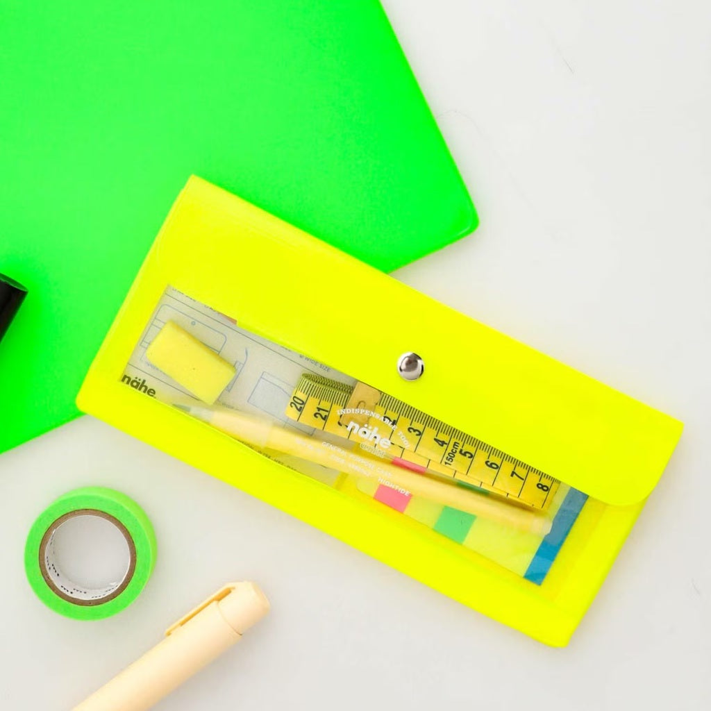 Neon Yellow Pencil Case