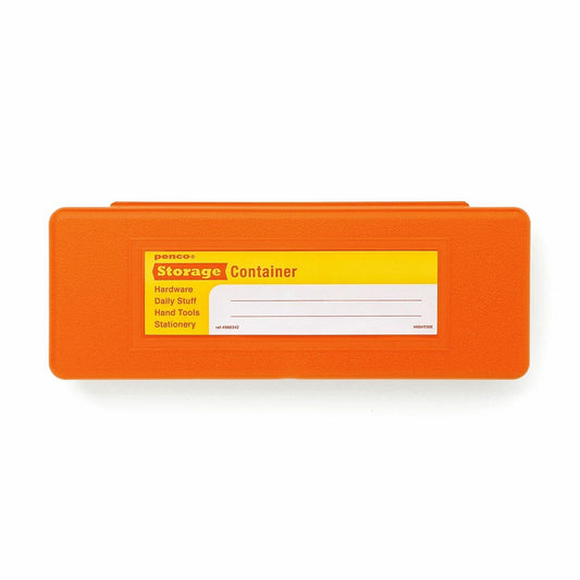 Orange Storage Container Pencil Case