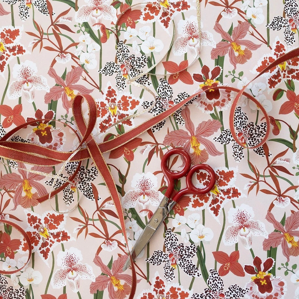Orchids Double Sided Wrapping Sheets