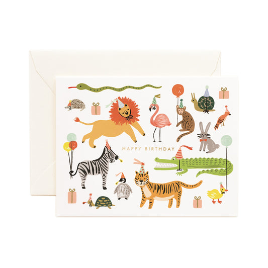 Party Animals Birthday Card