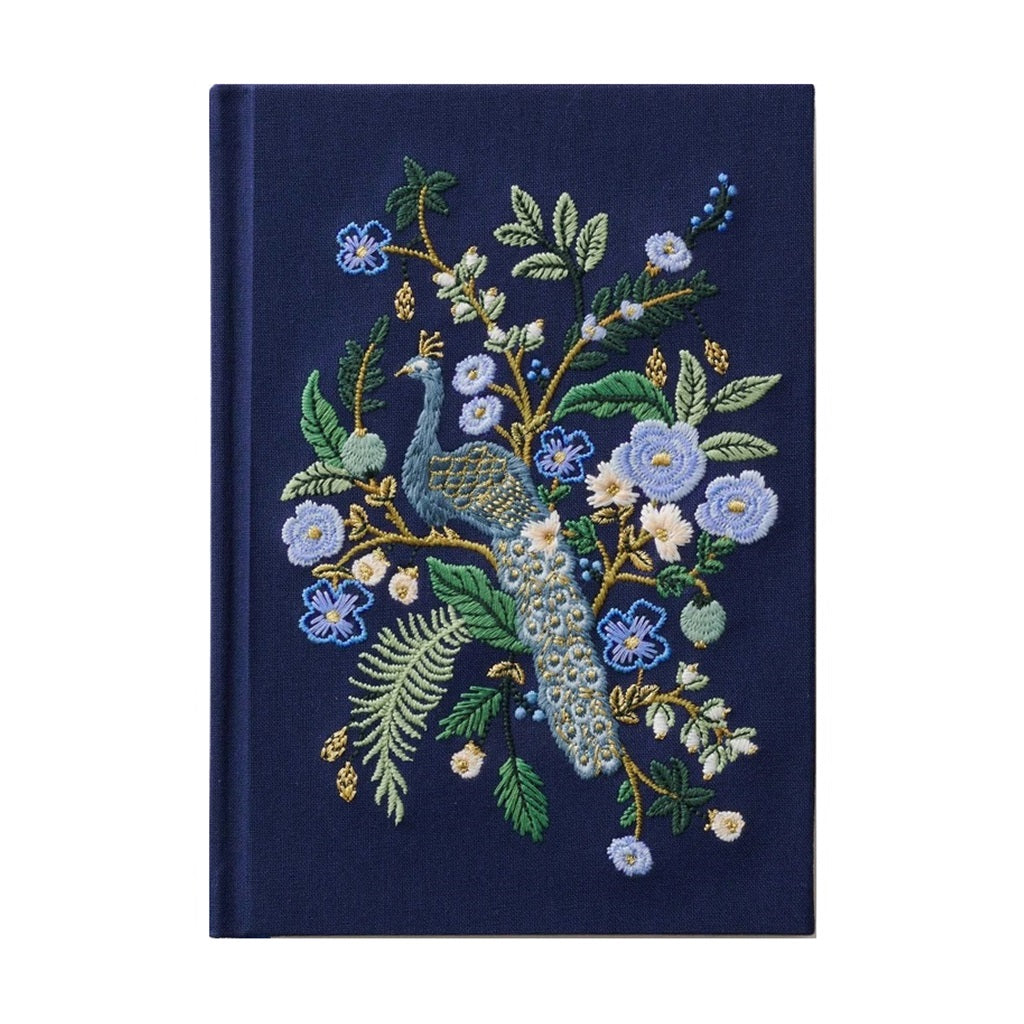 Peacock Embroidered Journal