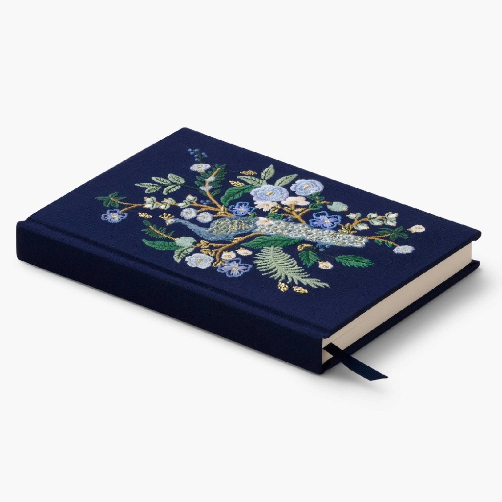 Peacock Embroidered Journal