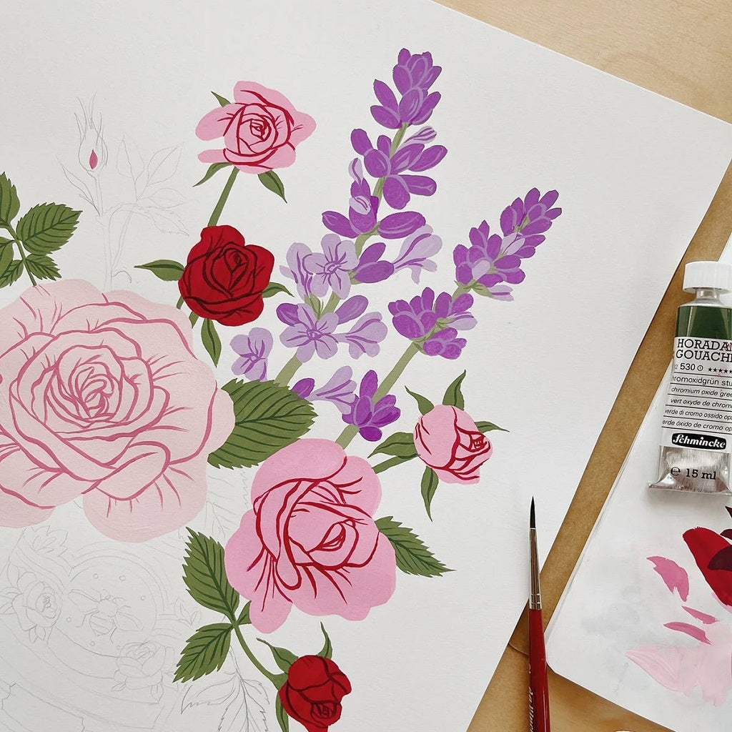 Rose & Lavender Thank You Card