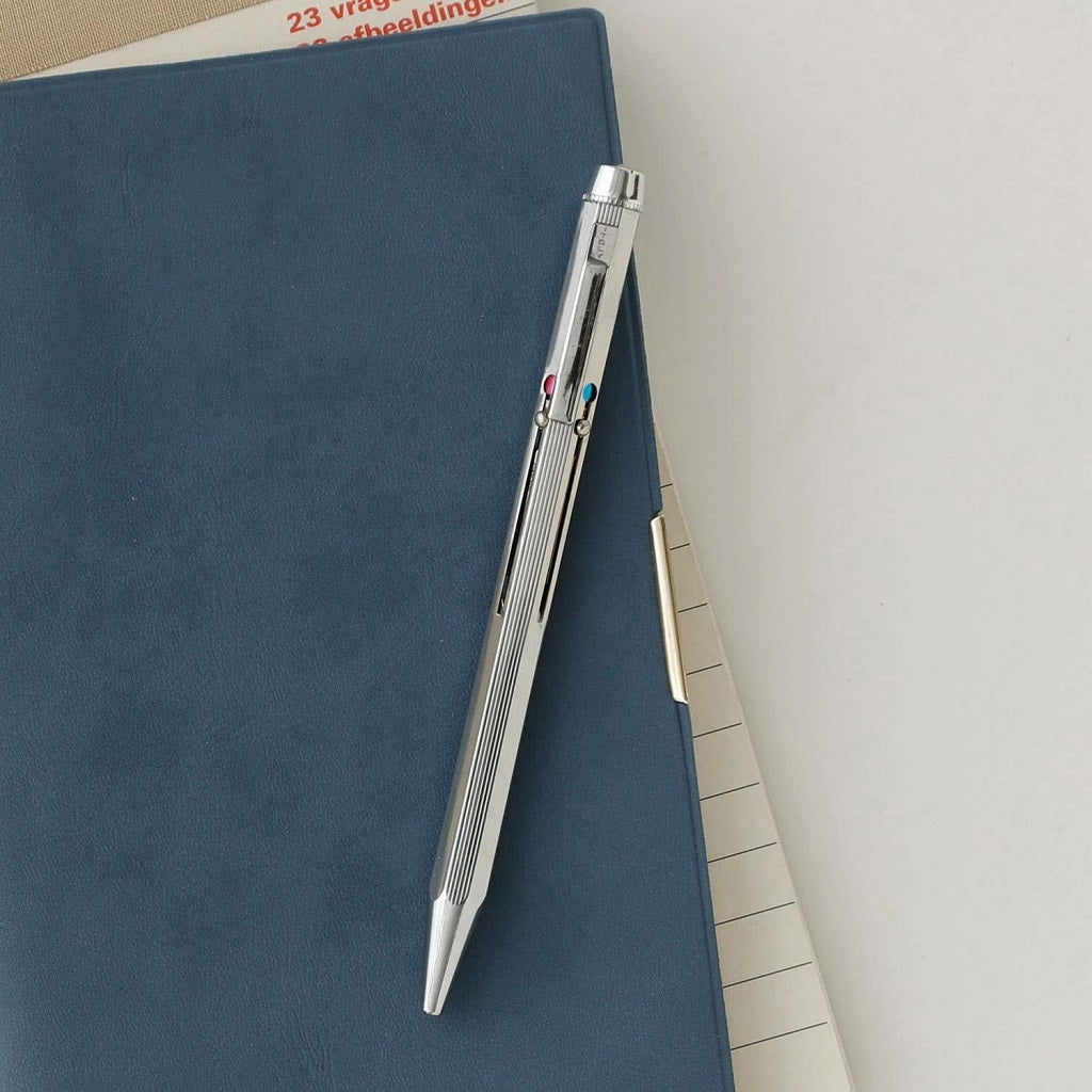 Silver 4-Colour Ballpoint Pen