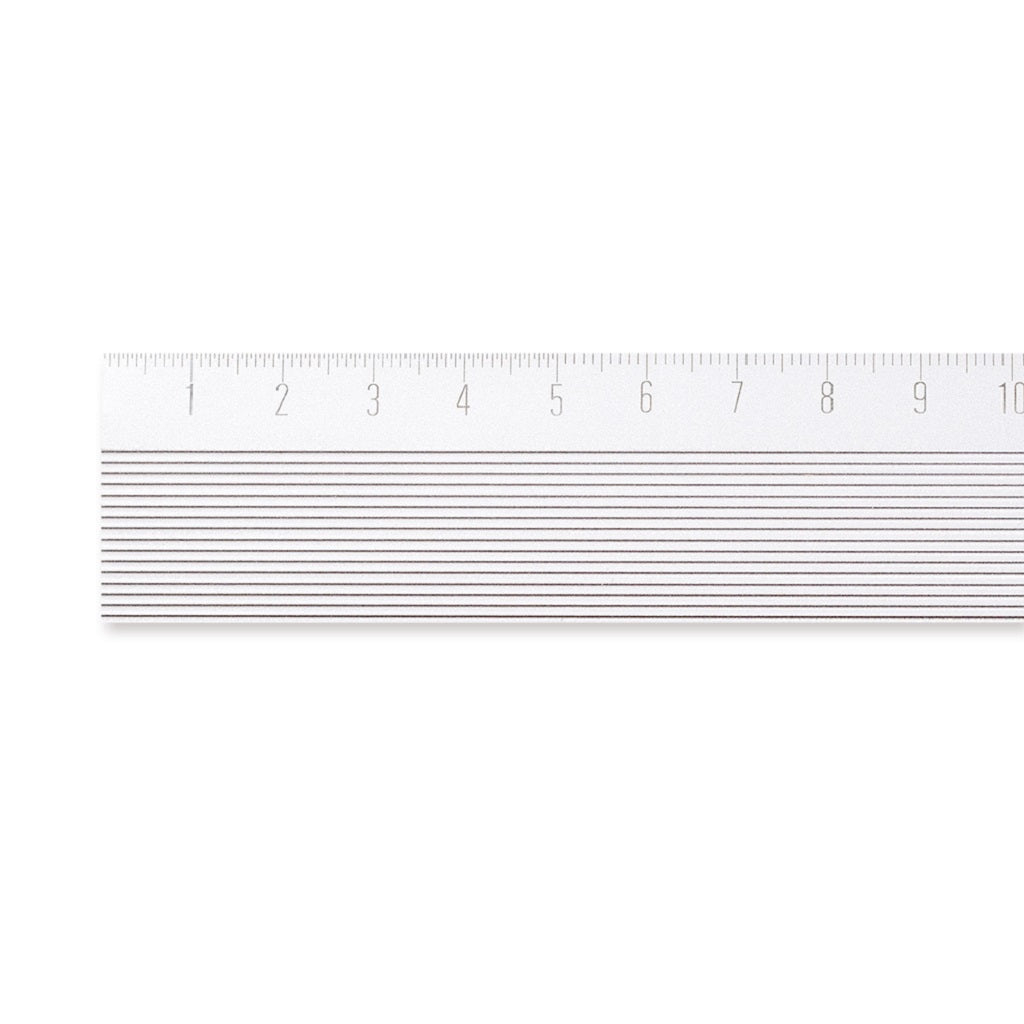 Silver Wide Aluminium Ruler – The Paper Company India