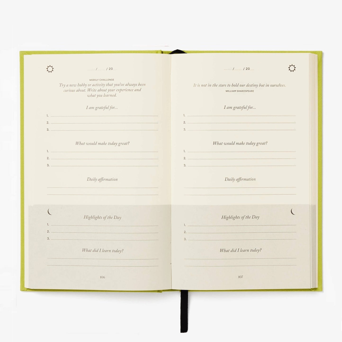 The Apple Green Five Minute Journal