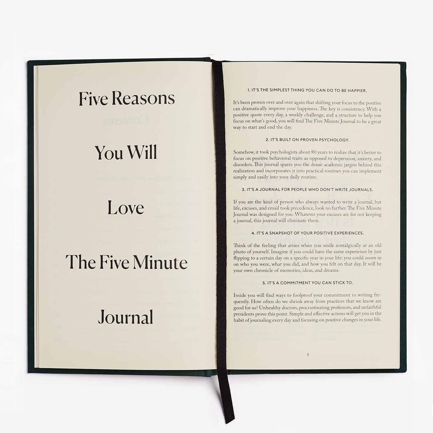 The Earth Green Five Minute Journal